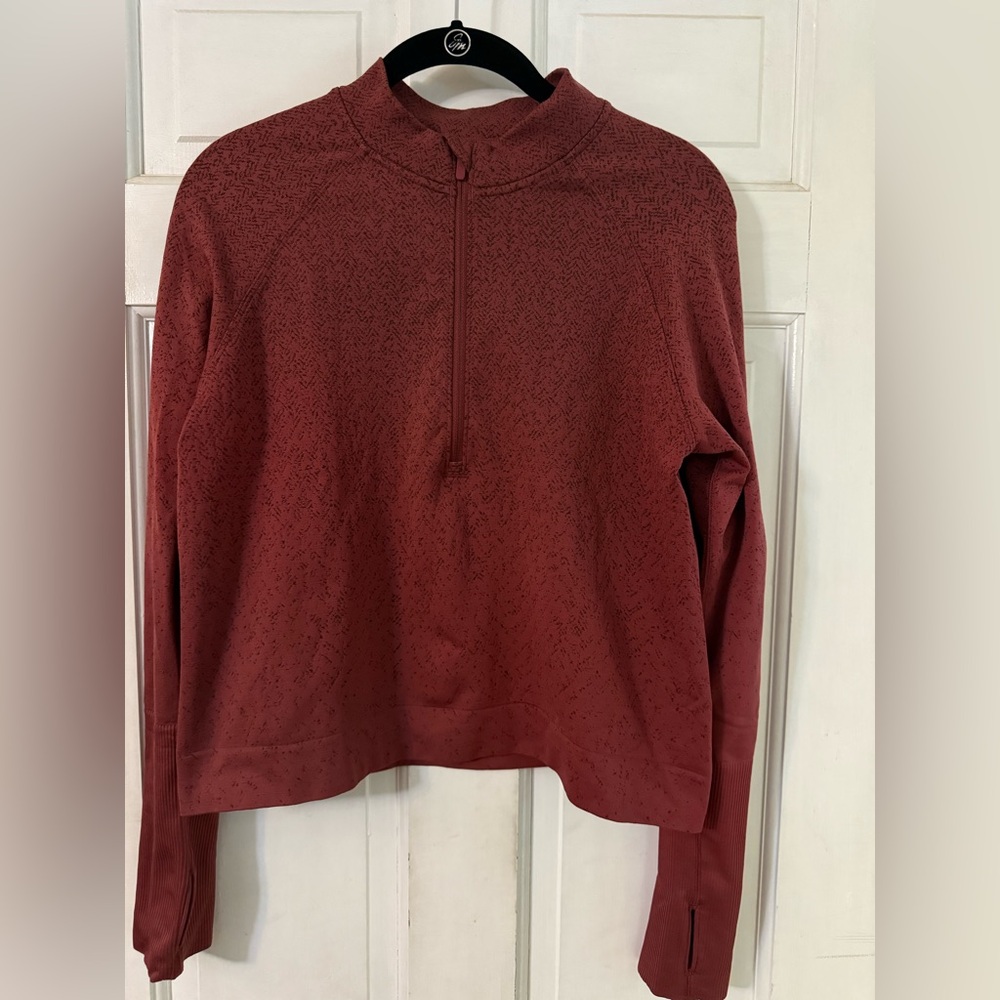 Lululemon Women's Red Quarter-Zip Jacket